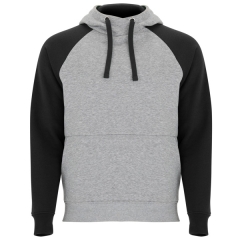 Hanorac Badet unisex - GRI MELANJ/NEGRU