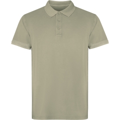 Tricou polo Cobain unisex - KAKI DESCHIS SPĂLAT