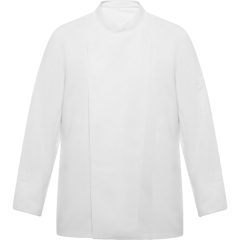 Jachetă de bucătărie DABIZ unisex mânecă lungă - ALB