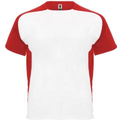 Tricou Bugatti bărbați - 100% bumbac - ALB/ROȘU