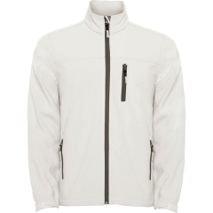 Geacă softshell Antartida bărbați - ALB PERLAT