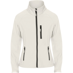 Jachetă softshell Antartida damă - ALB PERLAT