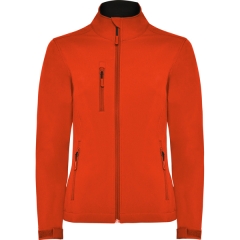 Jachetă softshell Nebraska damă - PORTOCALIU FOC