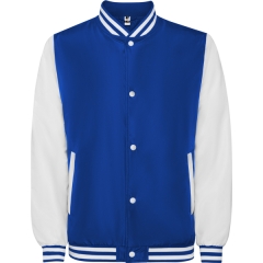 Geacă California unisex cu fermoar și căptușeală - ALBASTRU ROYAL/ALB