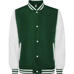 Geacă California unisex cu fermoar și căptușeală - VERDE STICLA