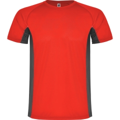 Tricou Shanghai bărbați - ROȘU/PLUMB ÎNCHIS