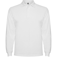 Tricou polo Estrella L/S bărbat - ALB