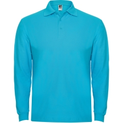 Tricou polo Estrella L/S bărbat - ALB