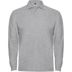Tricou polo Estrella L/S bărbat - ALB