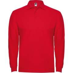 Tricou polo Estrella L/S bărbat - ALB