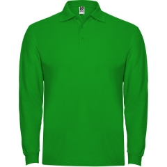 Tricou polo Estrella L/S bărbat - ALB
