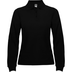 Tricou polo Estrella damă cu mânecă lungă - ALB
