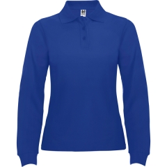 Tricou polo Estrella damă cu mânecă lungă - ALB
