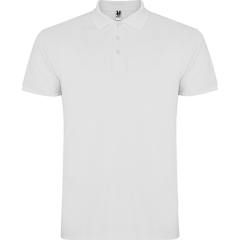 Tricou polo Star bărbați - ALB