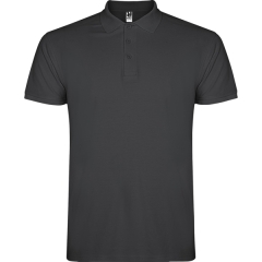 Tricou polo Star bărbați - PLUMB ÎNCHIS