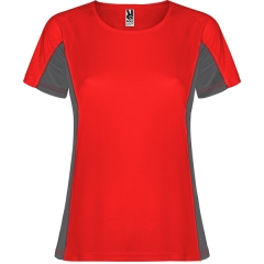 Tricou Shanghai Woman damă - ROȘU/PLUMB ÎNCHIS