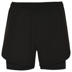Pantaloni scurți Lanus damă - NEGRU/NEGRU