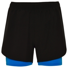 Pantaloni scurți Lanus damă - NEGRU/ALBASTRU ROYAL