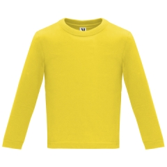 Tricou mânecă lungă Baby unisex - GALBEN