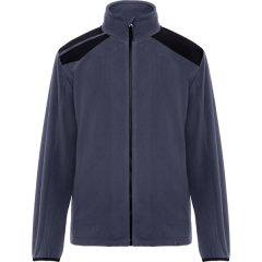 Geacă polară Terrano unisex cu fermoar - PLUMB/NEGRU