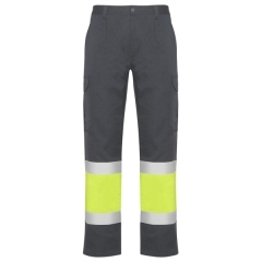 Jachetă NAOS înaltă vizibilitate bărbat - PLUMB/GALBEN FLUOR