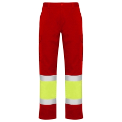 Jachetă NAOS înaltă vizibilitate bărbat - ROJO LABORAL/AMARILLO FLÚOR