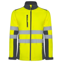 Vestă Antares alta vizibilitate bărbat - PLUMB/GALBEN FLUOR