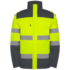 Jachetă reflectorizantă Epsylon bărbați - PLUMB/GALBEN FLUOR