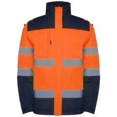 Jachetă reflectorizantă Epsylon bărbați - BLEUMARIN/PORTOCALIU FLUOR