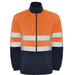 Vestă Altair bărbați cu vizibilitate sporită - BLEUMARIN/PORTOCALIU FLUOR