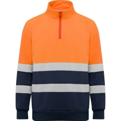 Vestă reflectorizantă Spica unisex - BLEUMARIN/PORTOCALIU FLUOR