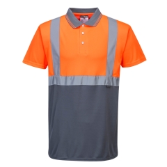 Tricou bicolor reflectorizant S479 Portwest-Portocaliu/Navy-XS