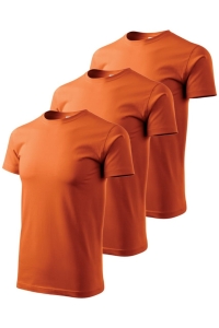 Set 3 tricouri pentru barbati Marimi Mari 129 - Portocaliu - 4XL