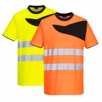 Tricou reflectorizant slim fit cu protectie UV HiVis  PW213 Portwest