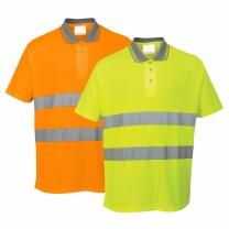 Tricou polo reflectorizant HI-Vis cu protectie UV S171 Portwest