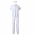 Costum medical alb unisex din Tercot 534001/587/334 Velilla