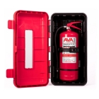 Cutie PVC stingator + Stingator de incendiu P6 pentru camion 