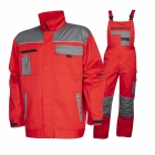 Costum salopeta cu pieptar 2Strong rosu/gri H9603/H9605 Ardon