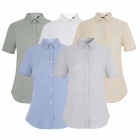 Camasa dama Stretch Oxford cu maneci scurte, densitate 180 gr/mp,  405025S Velilla