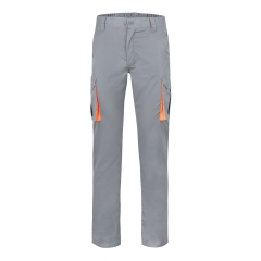 Pantaloni de lucru  slim fit Stretch inisex bicolori 103024S Velilla -Grey/Orange - 08/16-34