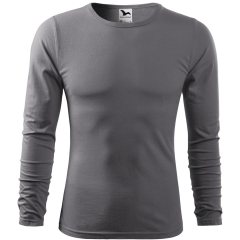 Tricou barbati Fit-T Long Sleeve 119 Malfini -Gri metalic-36-L