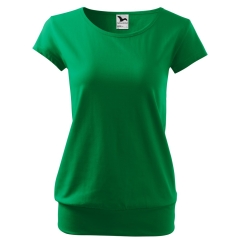 Tricou dama City 120 Malfini-Verde mediu-16-XS