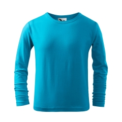 Tricou copii Fit- T LS 121 Malfini-Turcoaz-44-110 cm/4 ani