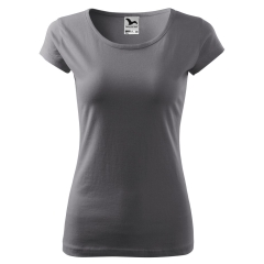 Tricou dama Pure 122 Malfini-Gri metalic-36-XS