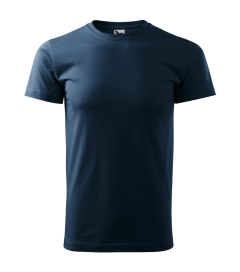 Tricou Basic 129-Albastru marin-02 -XS