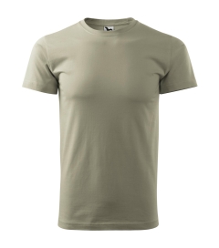 Tricou Basic 129-Khaki deschis-28-XS