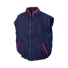 Vesta de protectie vatuita Hima 1B87 Renania-Bleumarin/Rosu-S