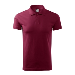Tricou barbati polo Single J 202 Malfini-Garnet-86-S