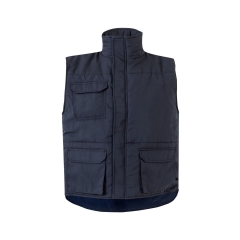 Vesta de protectie vatuita din poliester 205901 Velilla-Navy Blue-61-S