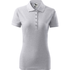 Tricou dama Pique Polo 210 Malfini-Gri deschis-03-XS